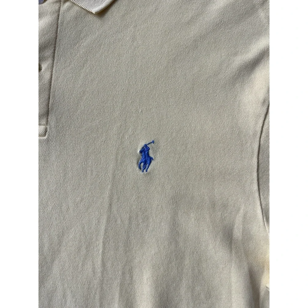 Polo Golf Ralph Lauren‎ Polo Shirt Mens L Yellow Pony Logo Short Sleeve Pro Fit